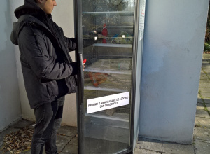 Społeczna lodówka przy ulicy Augusta Cieszkowskiego Społeczna lodówka przy ulicy Augusta Cieszkowskiego